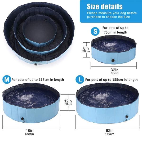 Pet Swimming Bathtub Pool - Collapsible Hard Plastic Pet Swimming Bathtub Pool (Small)