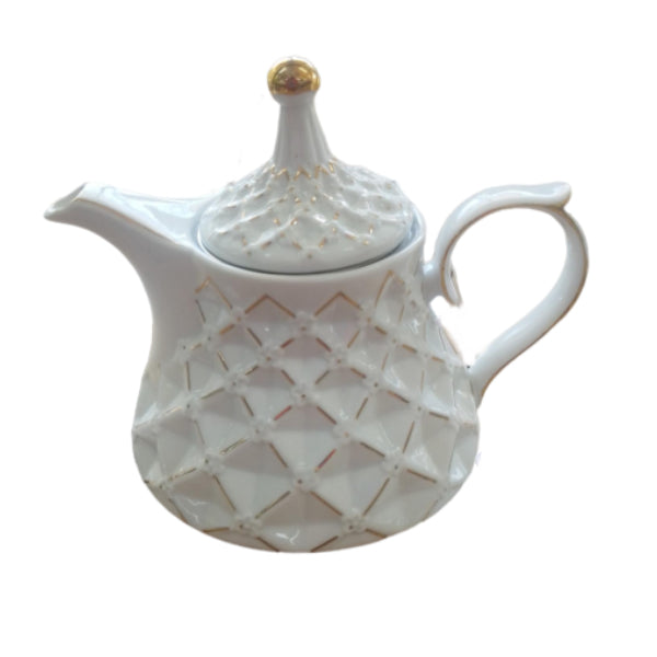 Stylish Design Porcelain Teapot with Tea Infuser