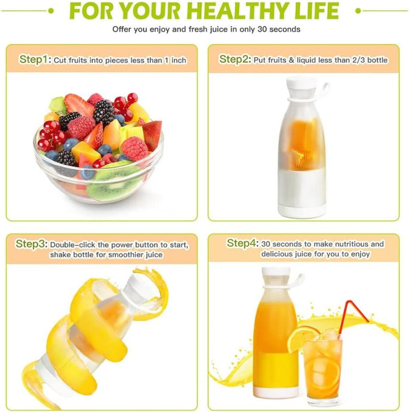 420ml Portable On-The-Go Fruit Juicer