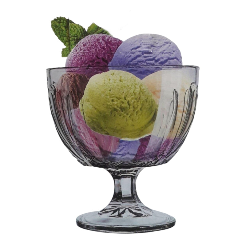 Set of 4 Large Versatile Stemmed Sundae Dessert Glasses (420ml)