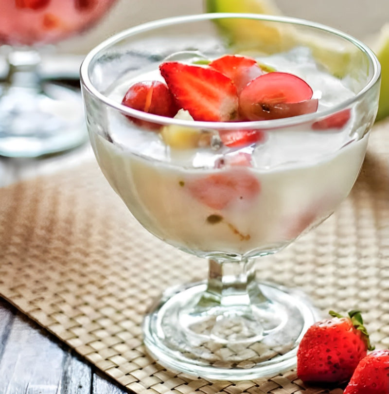 Set of 4 Large Versatile Stemmed Sundae Dessert Glasses (420ml)