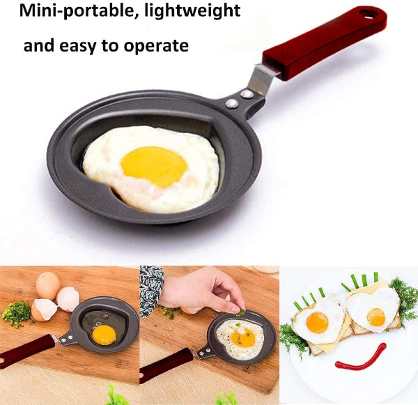 Mini Poeles - Set of 2 Non-stick Coating Mini Poele Cookware Induction