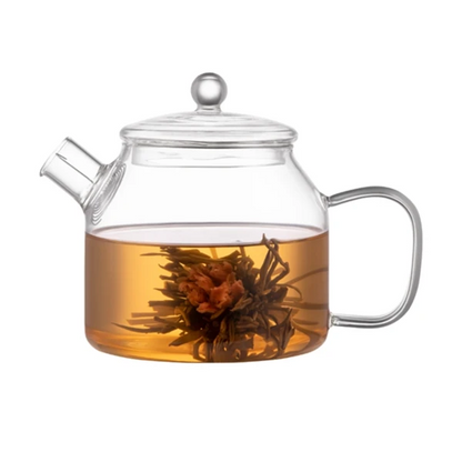 Borosilicate Glass Teapot - 1000ml Clear Borosilicate Glass Teapot