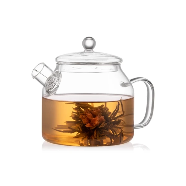 Borosilicate Glass Teapot - 1000ml Clear Borosilicate Glass Teapot