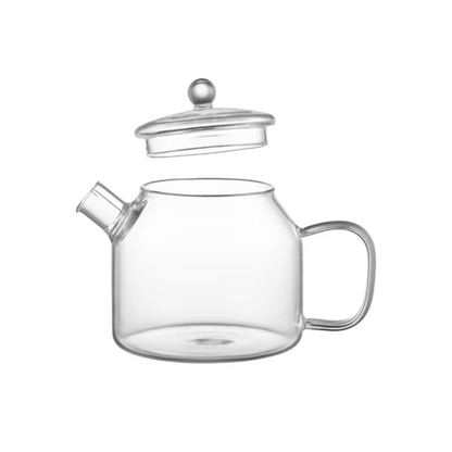 Borosilicate Glass Teapot - 1000ml Clear Borosilicate Glass Teapot