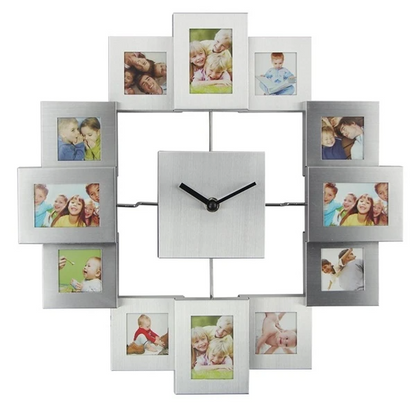 Stylish Wall Clock - 35cm Photo Plastic Material Frame Fashion Wall Clock