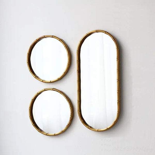 Wall Mirror Set - 3 Piece Decorative Wall Hanging Mirror Set