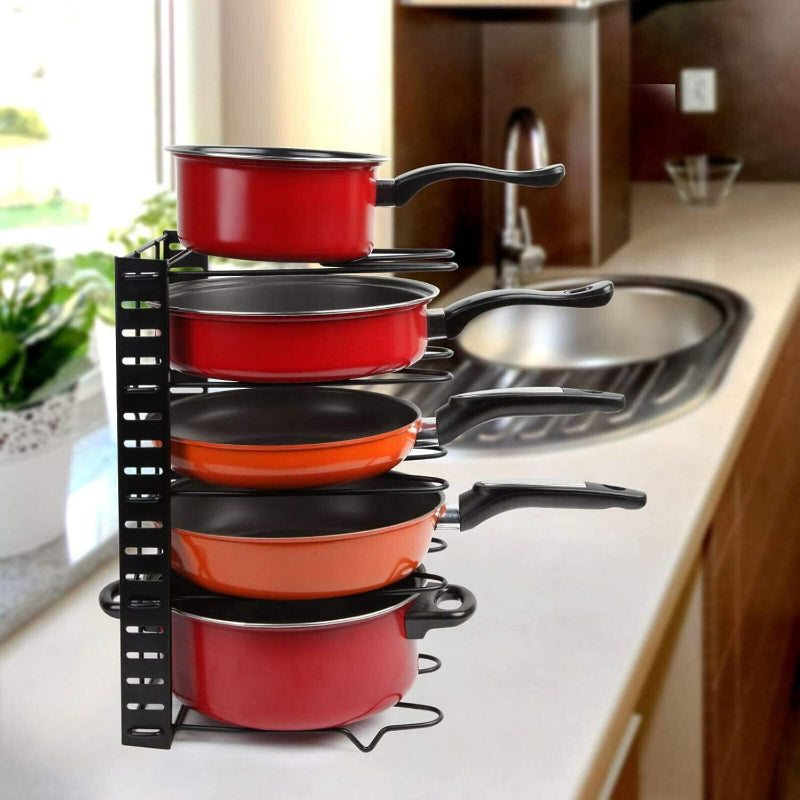 5-Tier Metal Space-Saving Kitchen Storage Organizer Rack