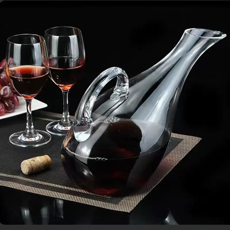 Decanter Carafe Set - 5 Piece Stylish Glass Wine Decanter Carafe Set