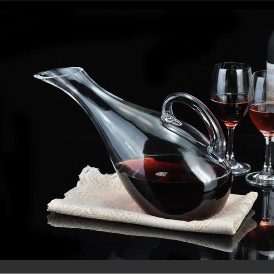 Decanter Carafe Set - 5 Piece Stylish Glass Wine Decanter Carafe Set