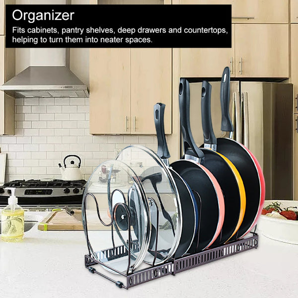 7-Tier Metal Space-Saving Kitchen Storage Organizer Rack