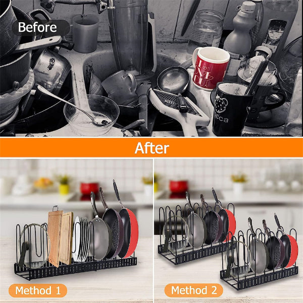 7-Tier Metal Space-Saving Kitchen Storage Organizer Rack