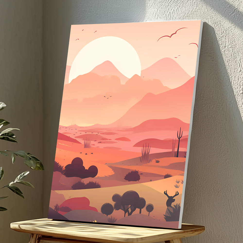 Mounted Wall Art Decor Vinyl Print - Vibrant, Elegant and Ready to Hang (A3-Size)