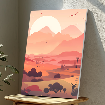 Mounted Wall Art Decor Vinyl Print - Vibrant, Elegant and Ready to Hang (A3-Size)