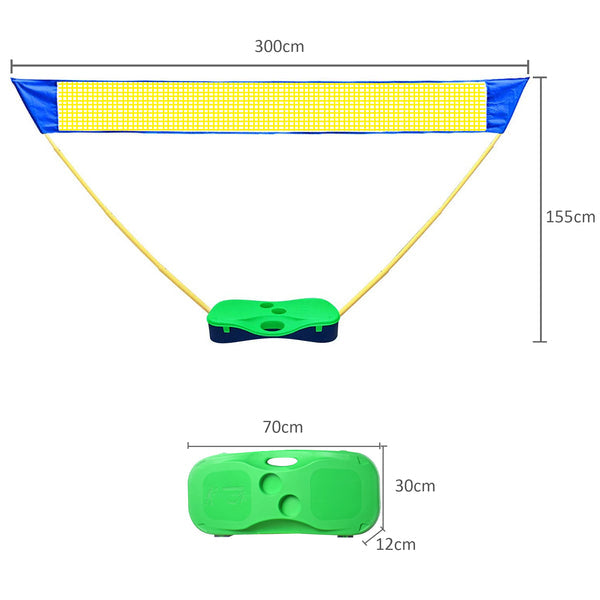 Badminton Net Set - Compact Adjustable Easy Setup Badminton Net Set for Kids and Adults