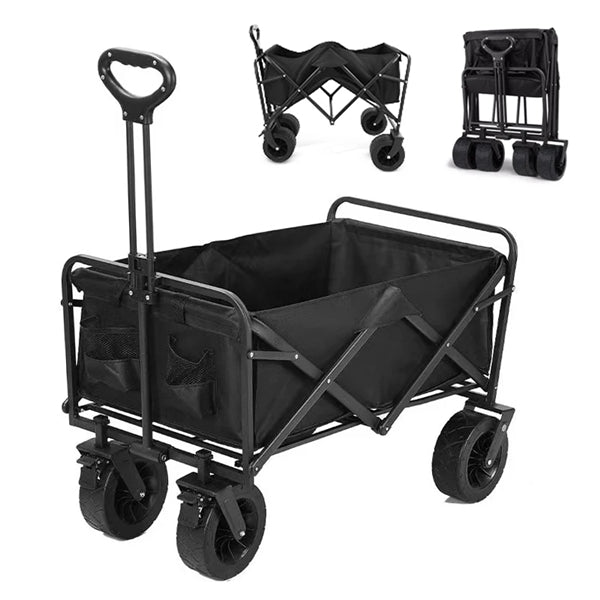 Collapsible Utility Wagon - All Terrain Collapsible Utility Wagon For Sand Heavy Duty Folding Outdoor Garden