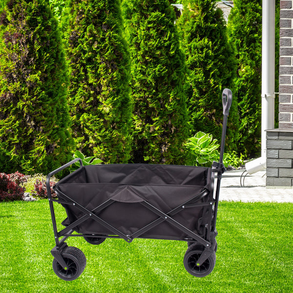 Collapsible Utility Wagon - All Terrain Collapsible Utility Wagon For Sand Heavy Duty Folding Outdoor Garden