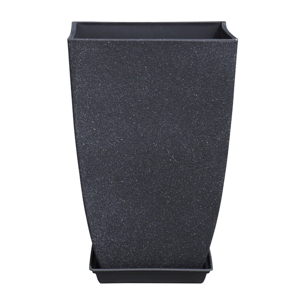 Artificial Cement Pattern Square Planter Pot - Square Plant Flower Pot Artificial Cement Pattern Planter