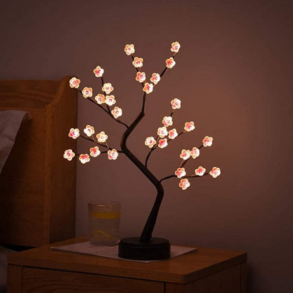 Artificial Tree Lamp - Adjustable Branches Bonsai Style Exquisite Appearance Led Tree Lamp