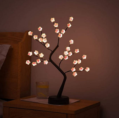 Artificial Tree Lamp - Adjustable Branches Bonsai Style Exquisite Appearance Led Tree Lamp