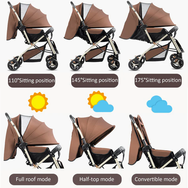 Baby Stroller - Traveling System Baby Stroller With Aluminium Aloy Frame