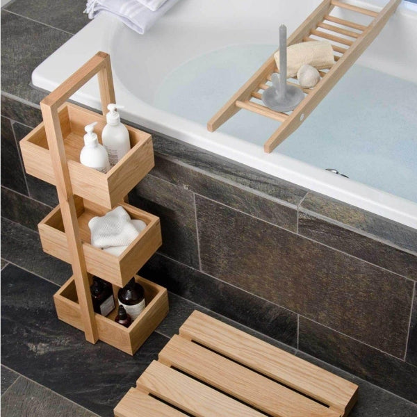 Bamboo Bathroom Caddy â€“ Household 3 Tier Bamboo Bathroom Caddy