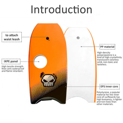 Kids Body Board - Bodyboard Slickboard Lightweight Bodyboard for Kids Teens