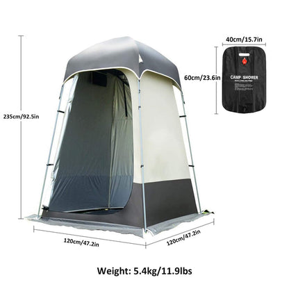 Camping Shower Tent - Practical Convenient Portable Camping Shower Tent with Storage Bag and Shower Bag