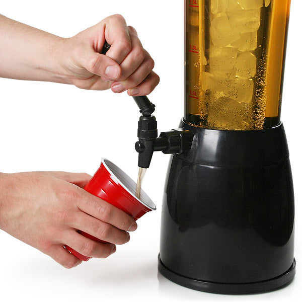 Beverage Dispenser - Chilled Beverage Dispenser with Tap and Spout Cooler Drinking Tower