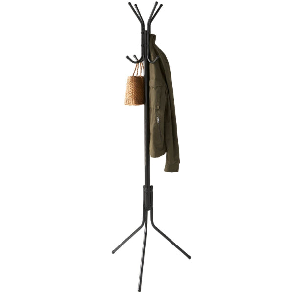 Hook Clothes Hanger - Freestanding Entryway Hook Clothes Hanger (with White Caps)