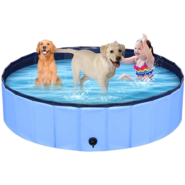 Pet Swimming Bathtub Pool - Collapsible Hard Plastic Pet Swimming Bathtub Pool (Medium)