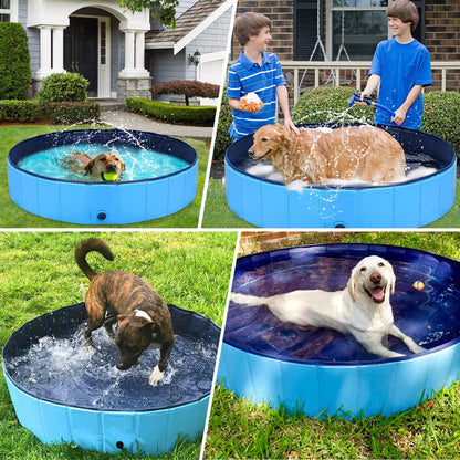 Pet Swimming Bathtub Pool - Collapsible Hard Plastic Pet Swimming Bathtub Pool (Small)