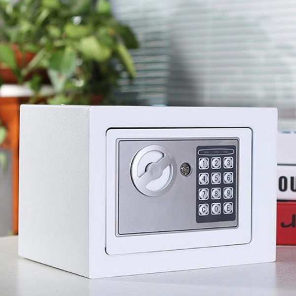 Digital Electronic Safe - Modern Mini Safe Digital Electronic Safe Fireproof with Combination Lock and Key