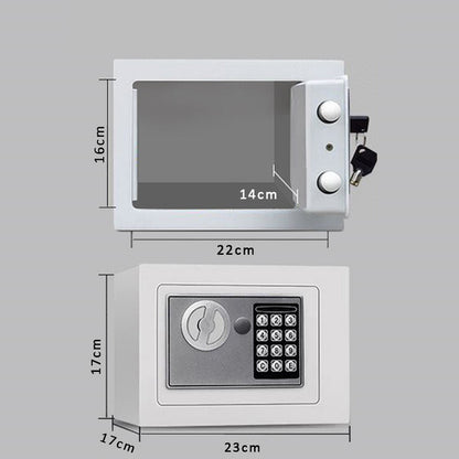 Digital Electronic Safe - Modern Mini Safe Digital Electronic Safe Fireproof with Combination Lock and Key