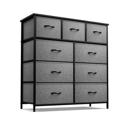 Dresser with 9 Drawers - Furniture Storage Chest Tower Unit Dresser with 9 Drawers