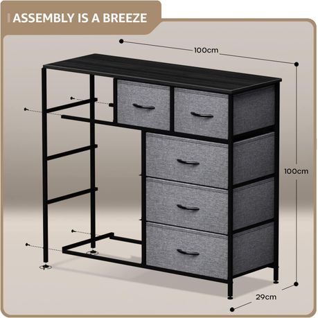 Dresser with 9 Drawers - Furniture Storage Chest Tower Unit Dresser with 9 Drawers