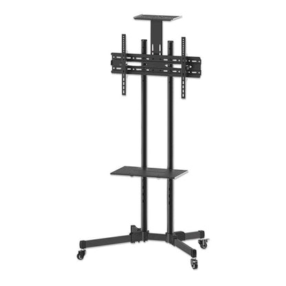 TV Monitor Stand - Economical Series TV Cart Mobile TV Stand with Rolling Casters and Shelf