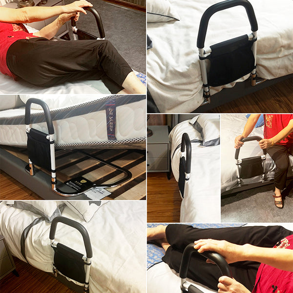 Elderly Bed Rail - Non-Slip Rustproof Bed Rail Assistance for Elderly and Pregnant Women