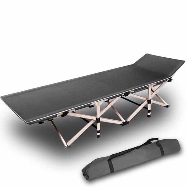 Camping Bed - Foldable Camping Portable Stretcher Single Folding Bed Recliner