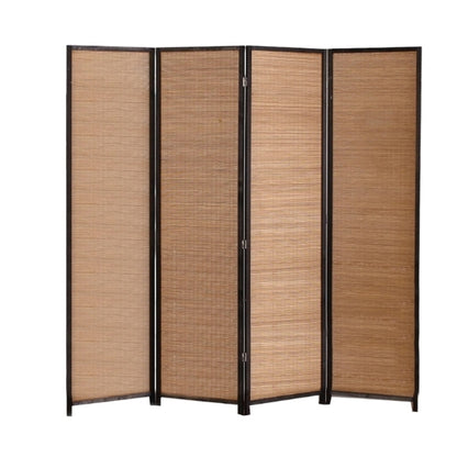 Partition Room Divider - Folding Modern Simplicity Bamboo 4 Panel Screen Room Divider