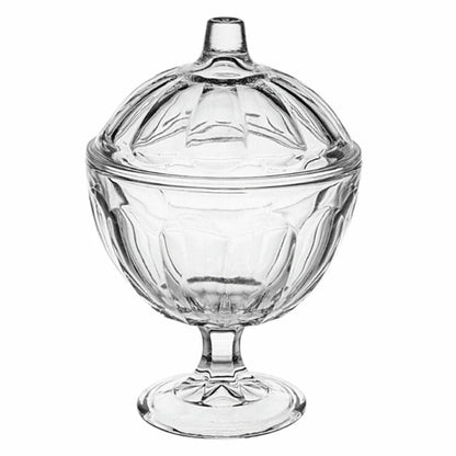 Glass Sweet Candy Jar Bowl with Lid