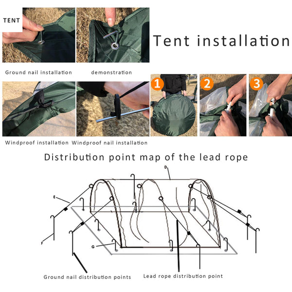 Greenhouse Garden Tent - Portable Outdoor Folding Greenhouse Garden Plant House