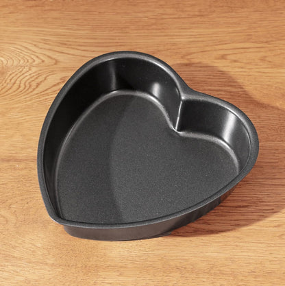 Cake Mould Pans - Set of 2 Heart Shape Carbon Steel Cake Mould Pan