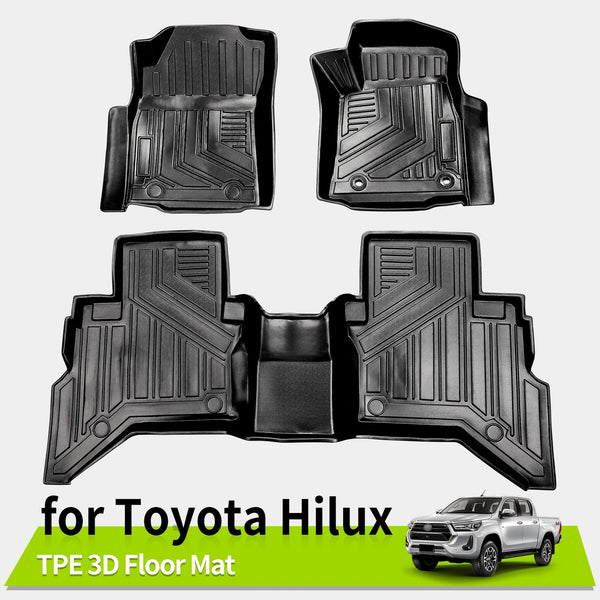 Hight Quality TPE Floor Mats Fit for Right Rudder HILUX 2015-2024