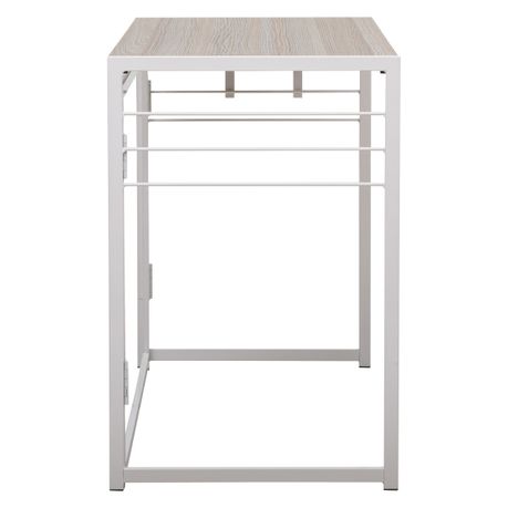 Home Office Small Folding Computer Desk with Hooks - No Assembly Required