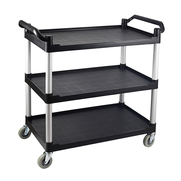 Household Pull Utility Cart - Multi-Purpose 3 Tier Household Utility Food Serving Cart Trolley On Wheels