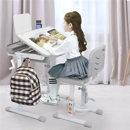 Kids Lift Learning Table and Chair - Ergonomic Design Kid's Tilting Lift Learning Table and Chair