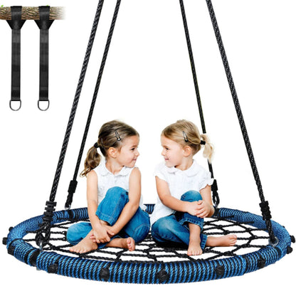 Kids Web Tree Swing - High Quality Hanging Swing Outdoor Spider Web Tree Flying Chair