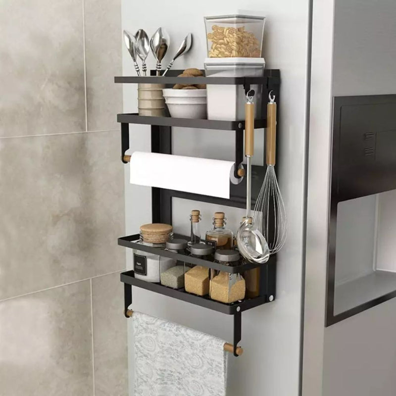 Kitchen Magnetic Shelves Spice Storage Rack Organizer