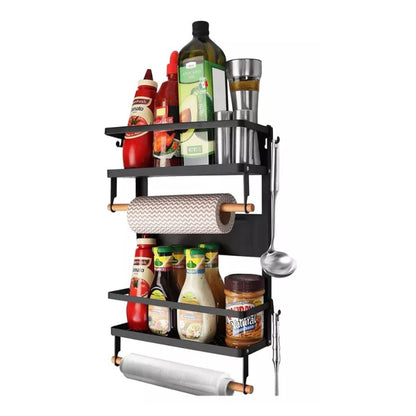 Kitchen Magnetic Shelves Spice Storage Rack Organizer